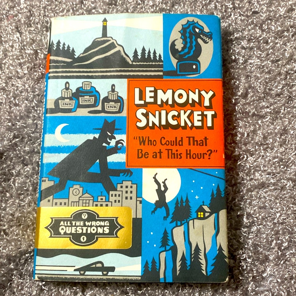 📚 Lemony Snicket “who Could That Be at This Hour” Hardback Book